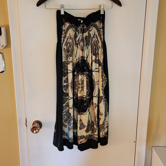 Strapless summer dress mini y2k 90s retro vintage - Picture 2 of 8